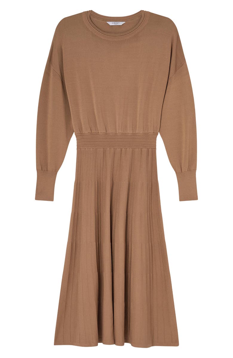 LK Bennett Blakely Long Sleeve Sweater Dress, Alternate, color, 