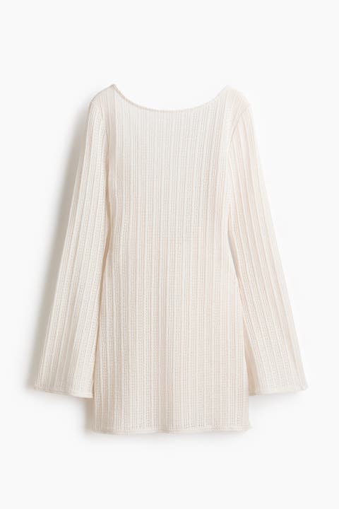 Boat-neck Beach Dress