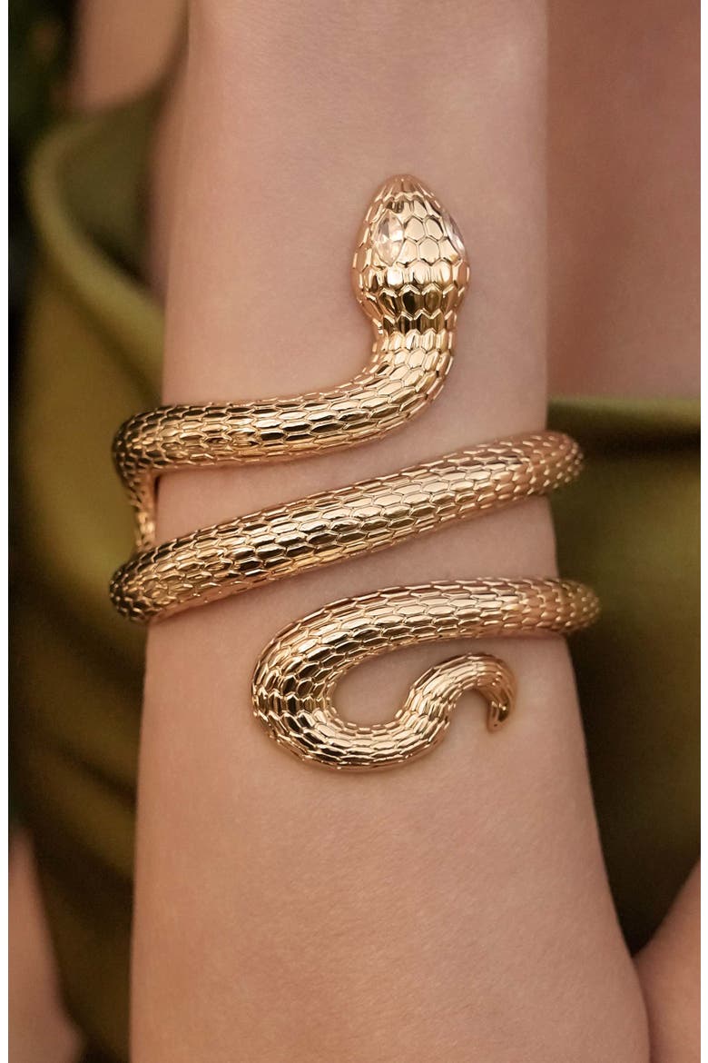 Serpentina Cuff, Alternate, color, GOLD