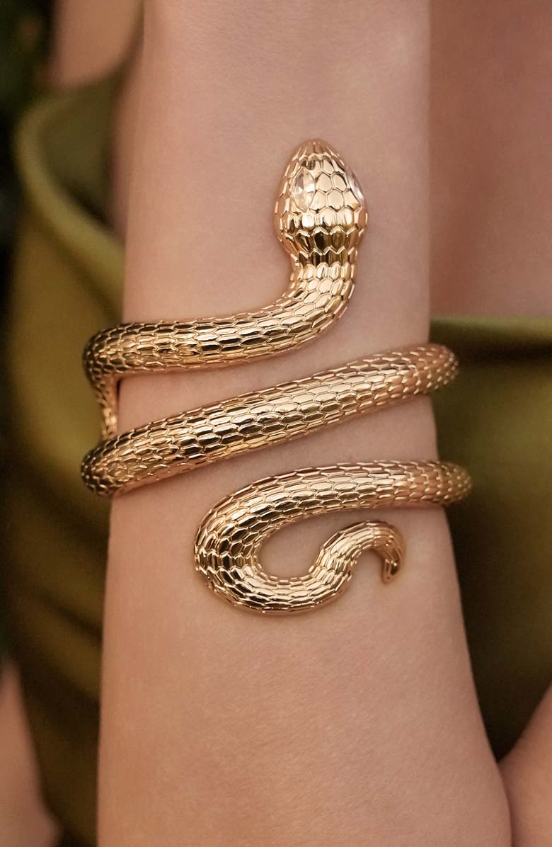 Ettika Serpentina Cuff, Alternate, color, Gold