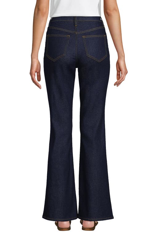 Lands' End Denim High Rise Skinny Flare Jeans In River Rinse