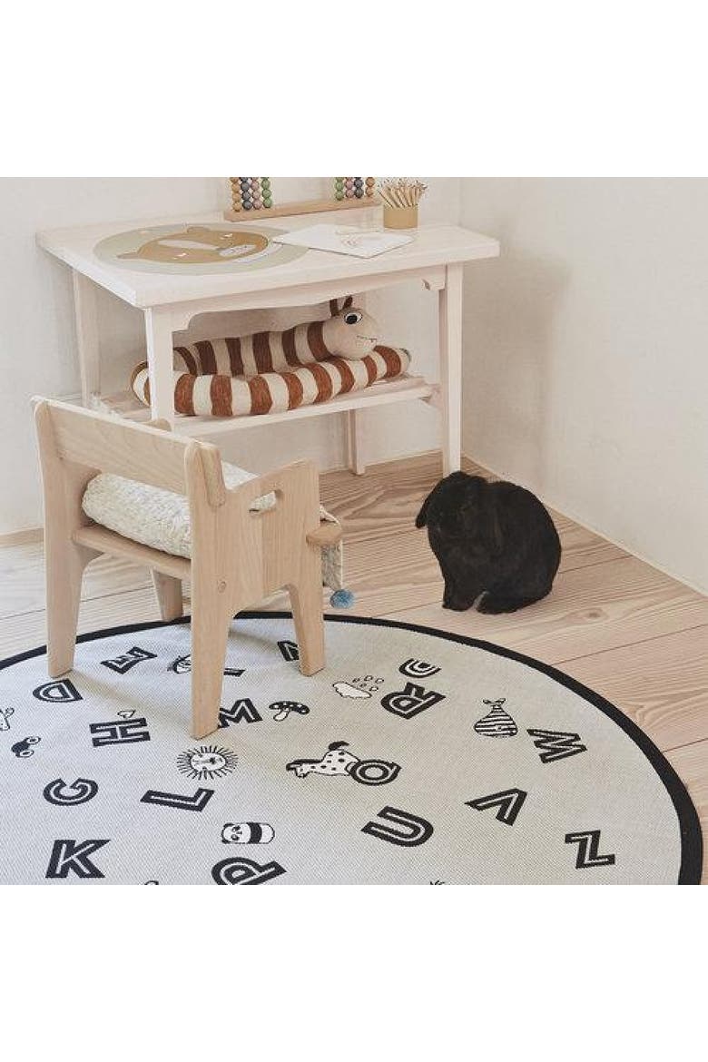 The Alphabet Rug, Alternate, color, Light Grey