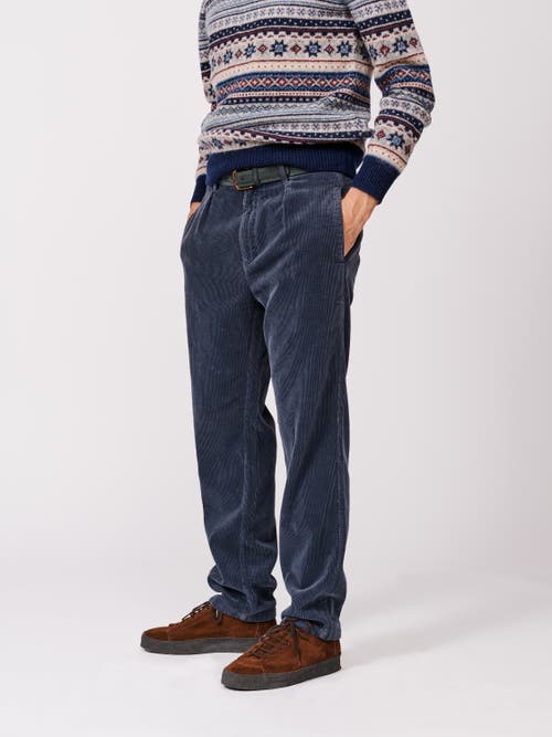 Aubin Barrowby Cord Pants In Blue