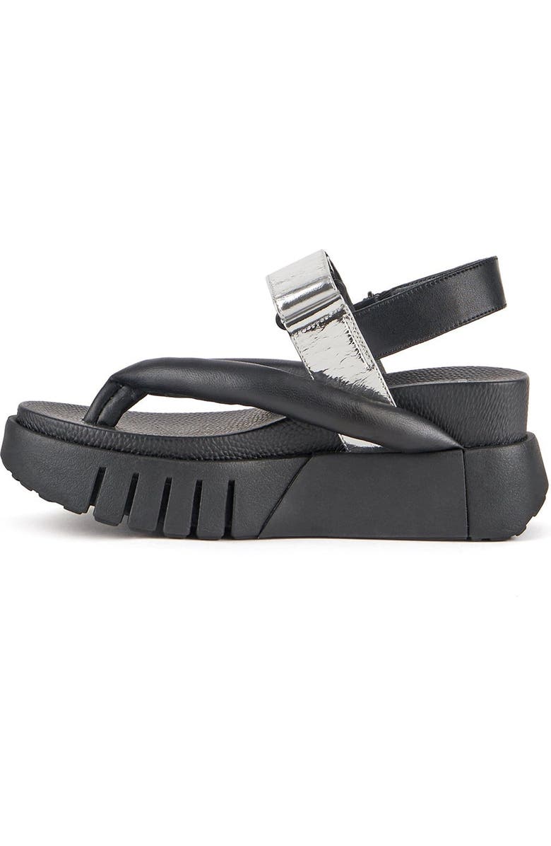 United Nude Delta Tong Sandals, Alternate, color, Silver