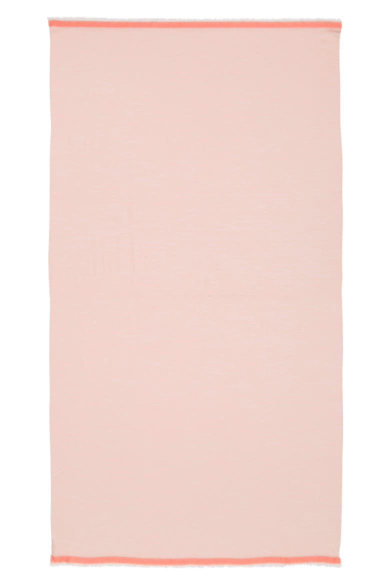 Modal & Silk Stripe Scarf, Alternate, color, PINK BLOSSOM
