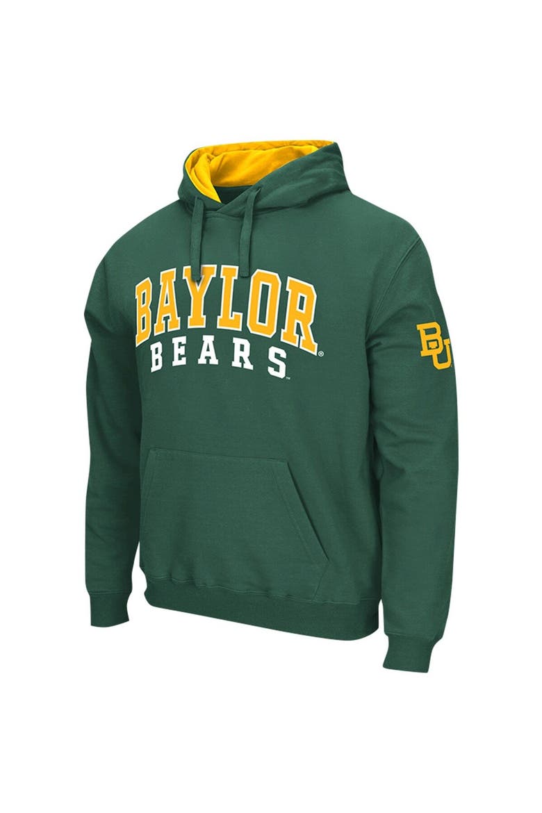 Men's Colosseum Green Baylor Bears Double Arch Pullover Hoodie, Alternate, color, Green