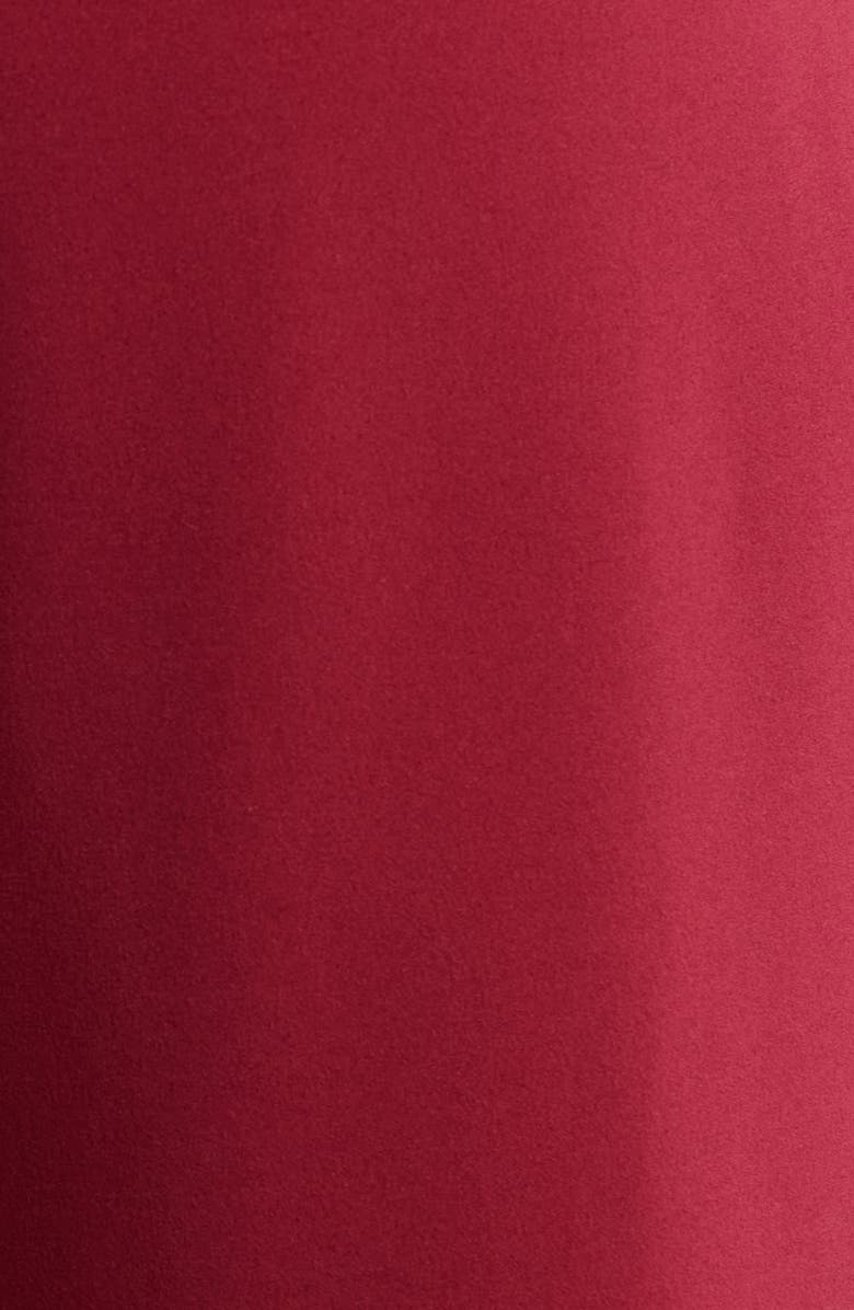 Tahari ASL Cross Neck Tie Waist Sleeveless Jumpsuit, Alternate, color, Mulberry