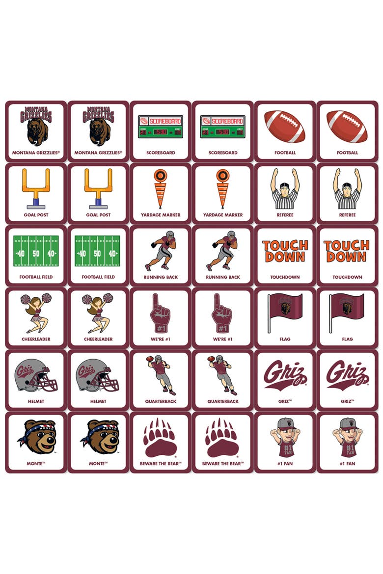 Montana Grizzlies Matching Game, Alternate, color, Multicolor