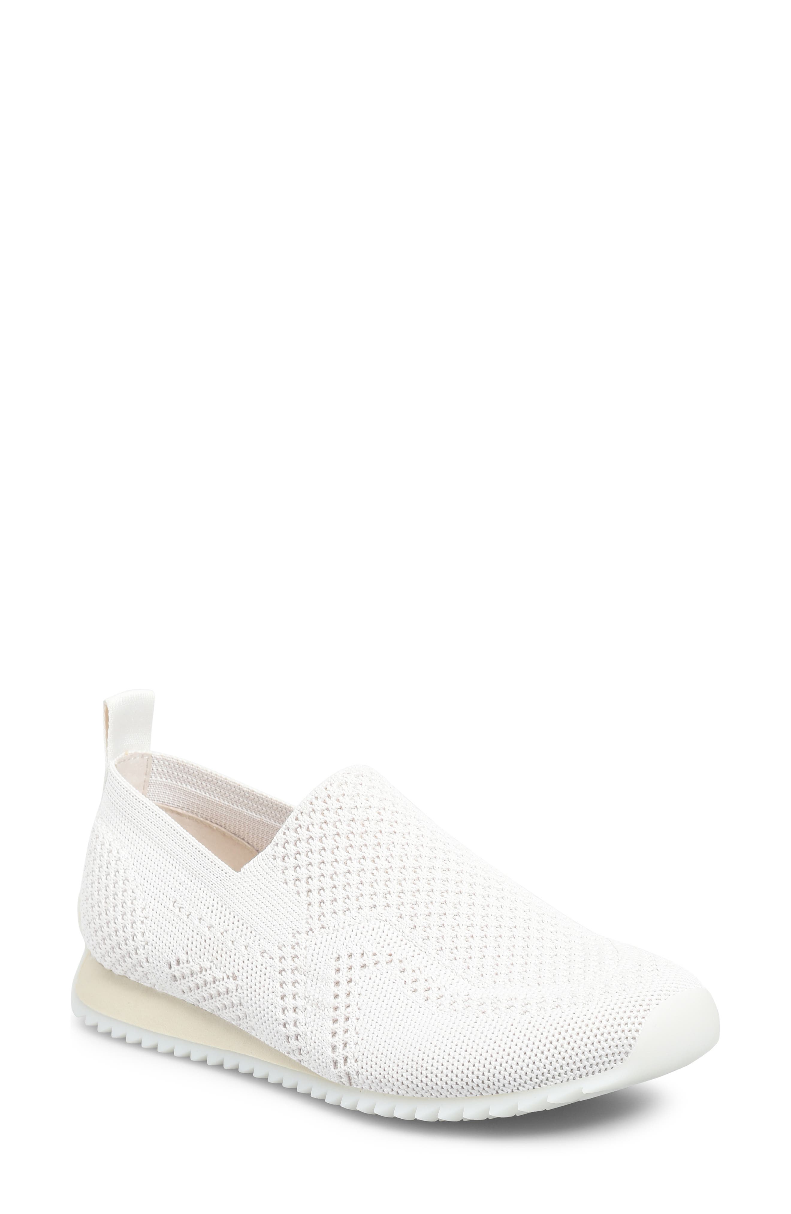 Børn Newbury Slip-On Sneaker, Main, color, White Knit Fabric