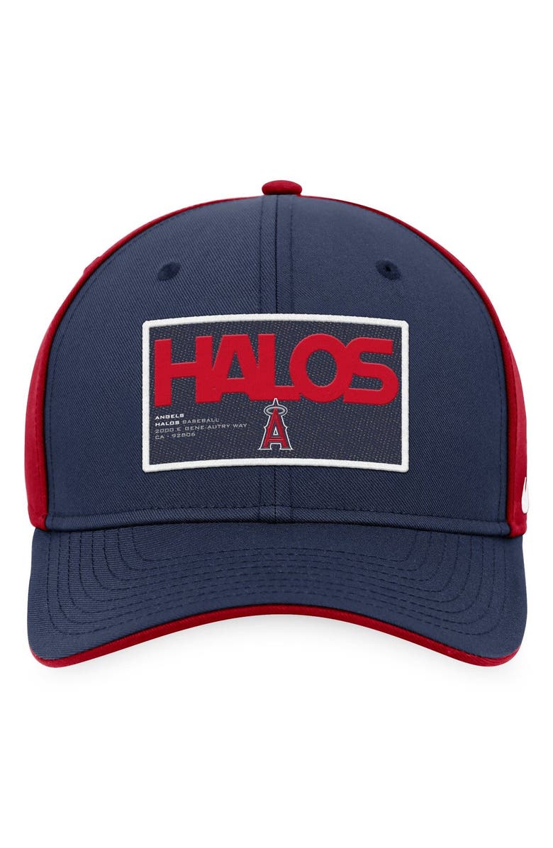 Nike Men's Nike Navy/Red Los Angeles Angels Classic99 Colorblock Performance Snapback Hat, Alternate, color,