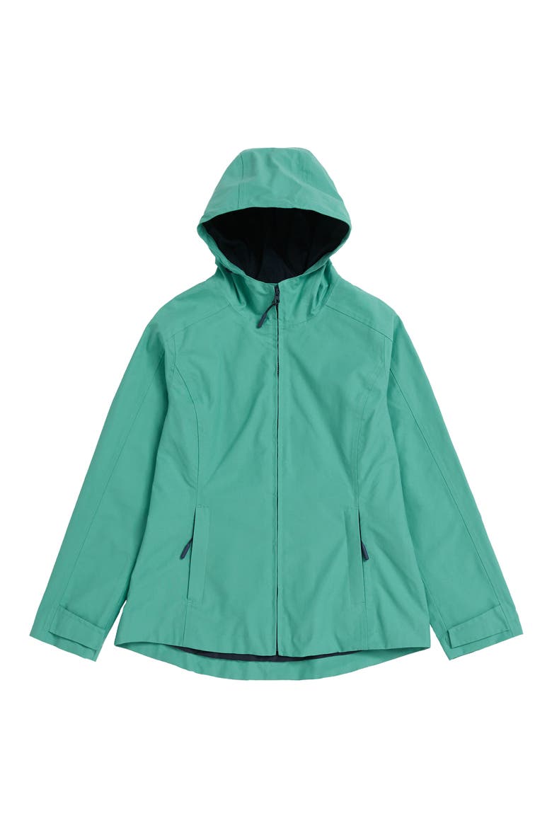 Waterway Hooded Waterproof Jacket, Alternate, color, SAGE LEAF