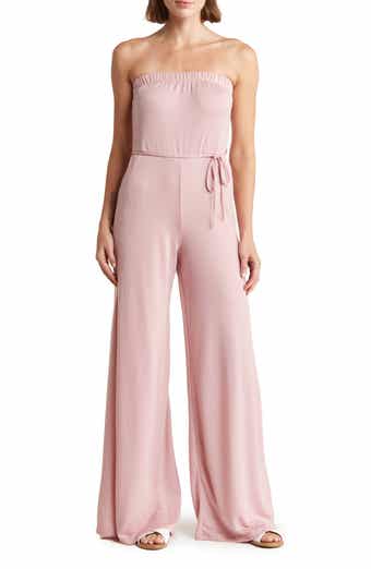 GO COUTURE Strapless Tube Jumpsuit