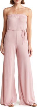 GO COUTURE Strapless Tube Jumpsuit