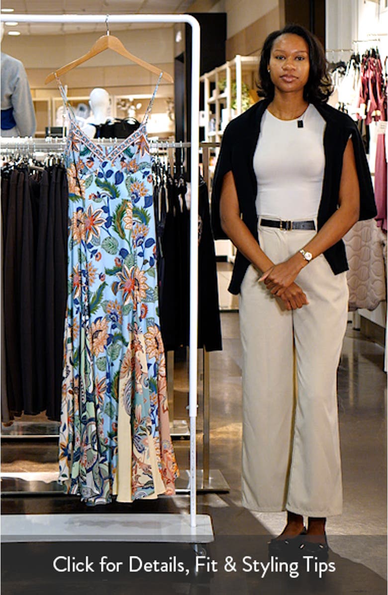 Floral Delight Sleeveless Maxi Dress, sales video thumbnail