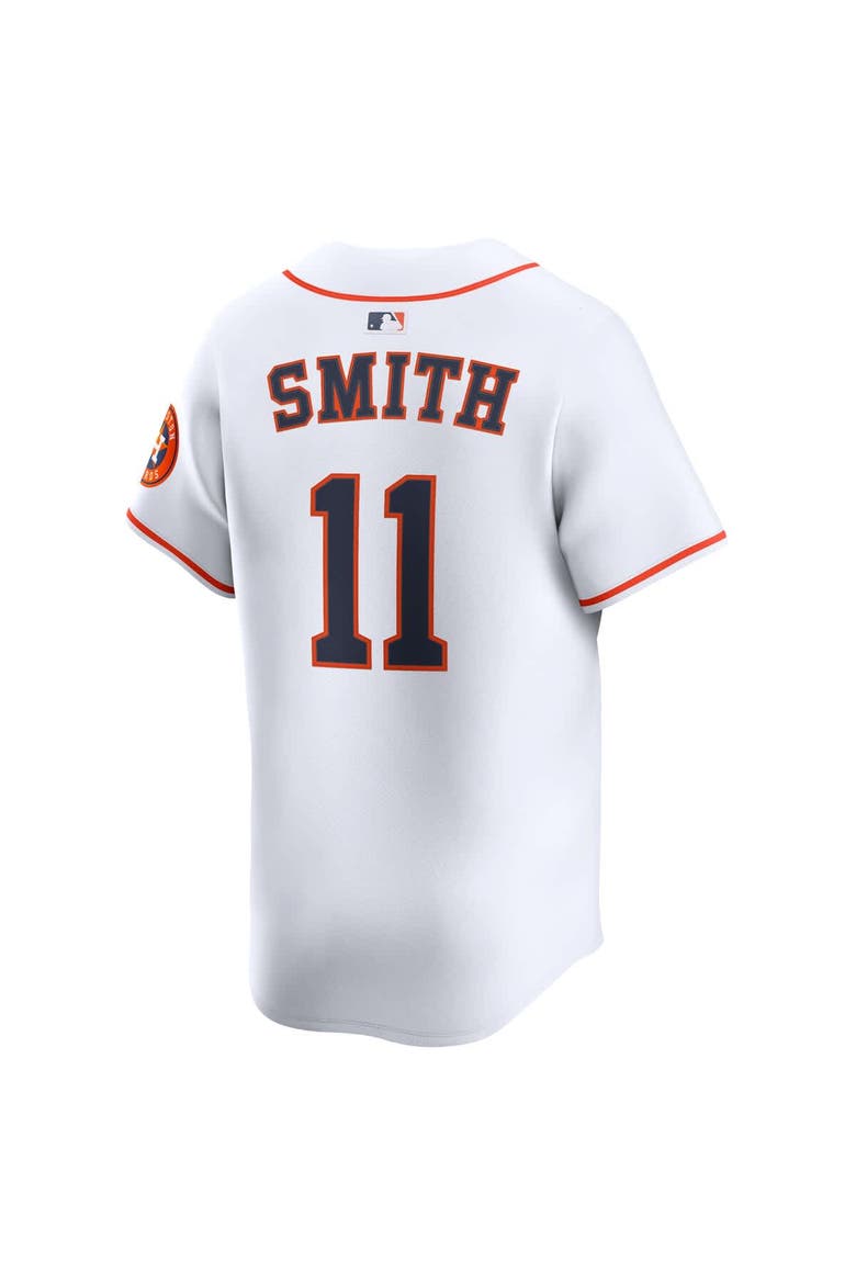 Men's Nike Cam Smith #11 White Houston Astros Home Limited Player Jersey, Alternate, color, White