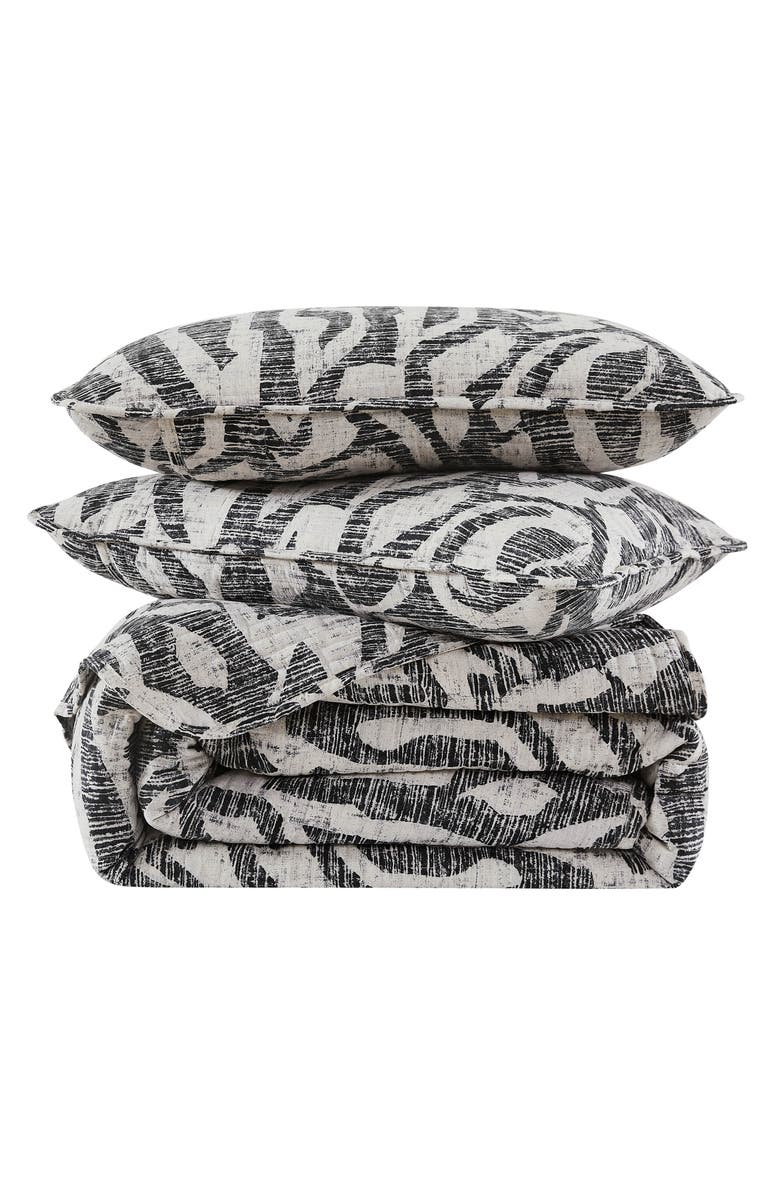 SOUTHSHORE FINE LINENS Khari Quilt & Sham Set, Main, color, Charcoal