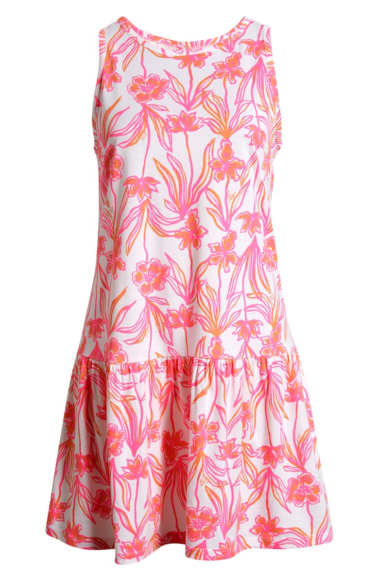 Lilly Pulitzer<sup>®</sup> Dixi Tiered Cotton Dress, Alternate, color, Resort White Lovely Long Stems