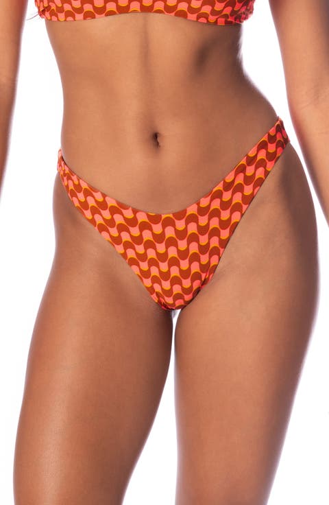Splendor Geo Waves Reversible Bikini Bottoms
