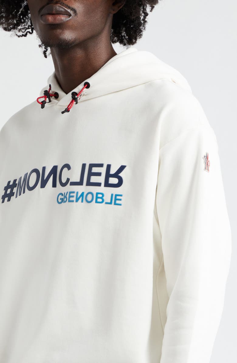 Moncler Grenoble Logo Cotton Hoodie, Alternate, color,