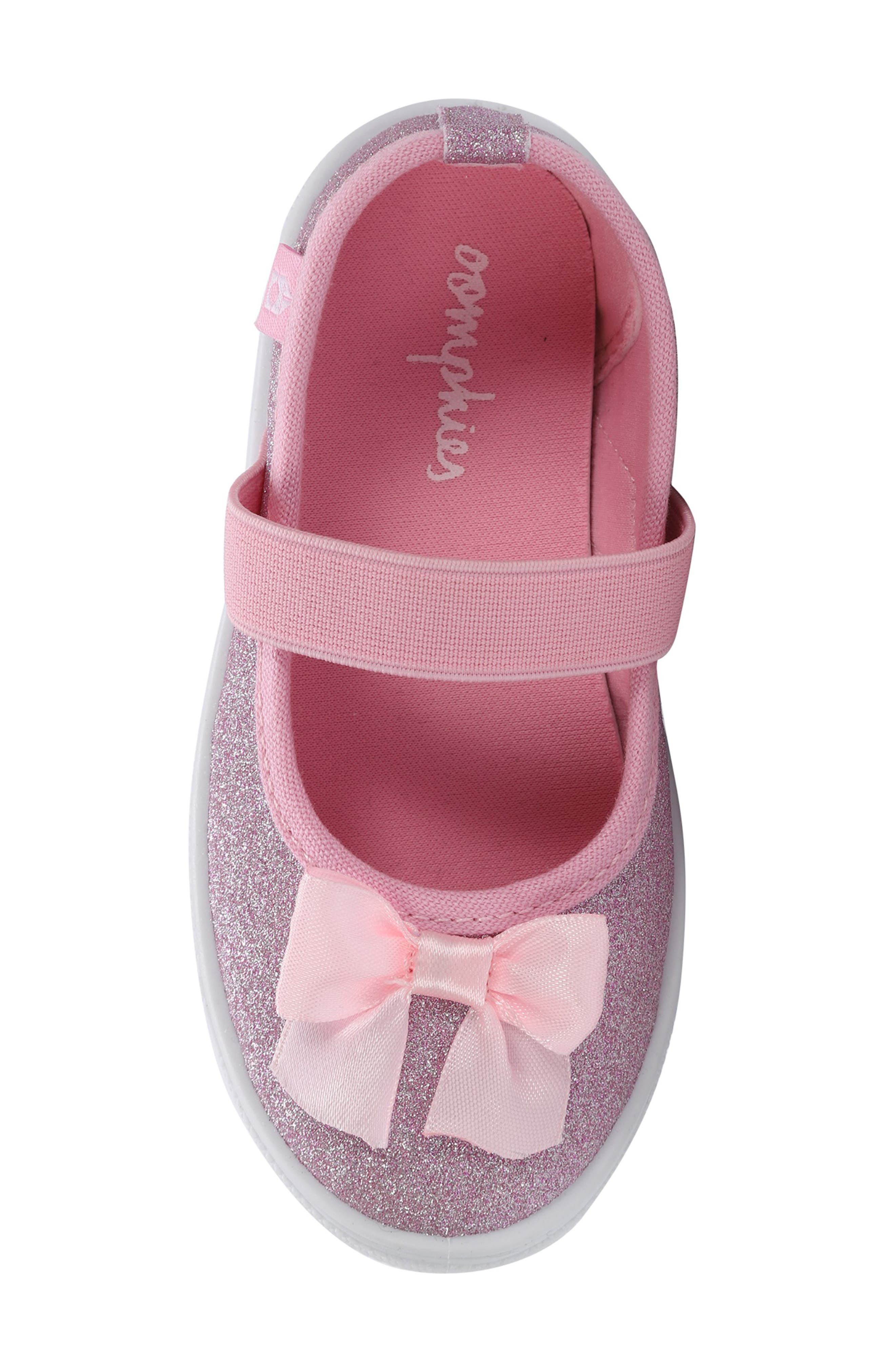 OOMPHIES Kids' Quinn Sneaker, Alternate, color, Pink Glitter