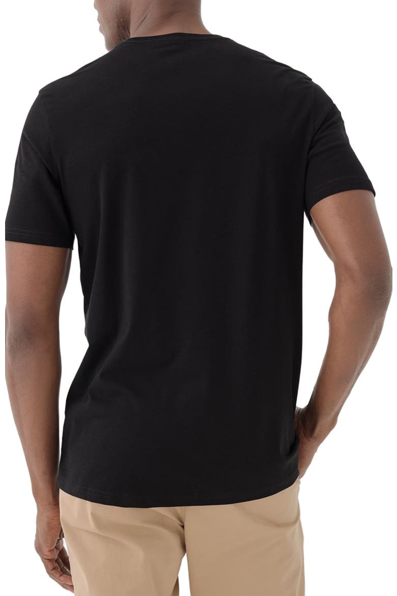 Organic Softspun V-Neck Tee, Alternate, color, Black