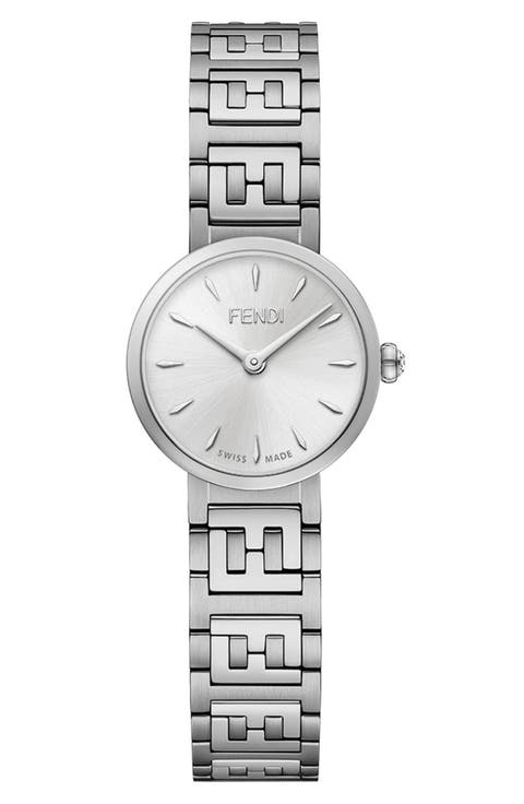 Forever Fendi Diamond Swiss Quartz Bracelet Watch, 19mm