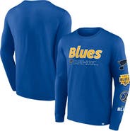 FANATICS Men's Fanatics Branded Blue St. Louis Blues Strike the Goal Long Sleeve T-Shirt