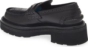 Sacai Brogue Platform Penny Loafer (Women) | Nordstrom