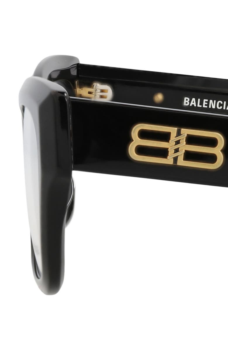 Balenciaga 55mm Rectangular Optical Glasses, Alternate, color,
