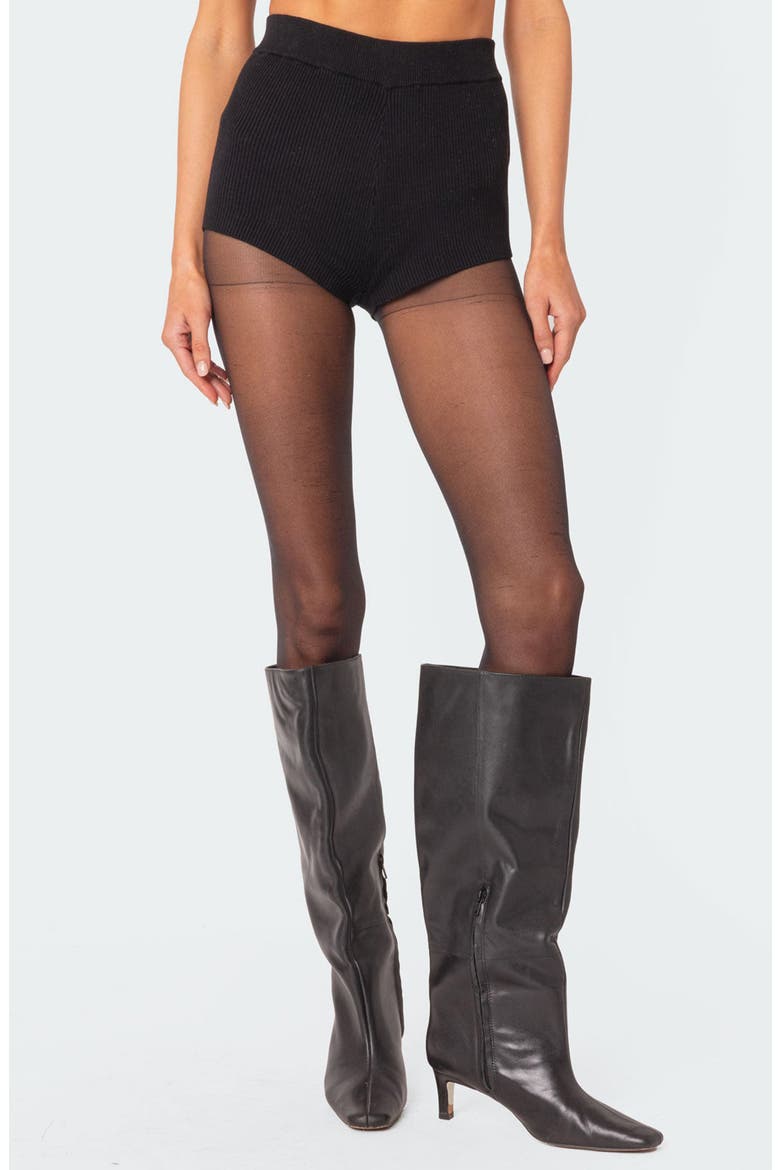 Marcus Rib Micro Shorts, Main, color, BLACK