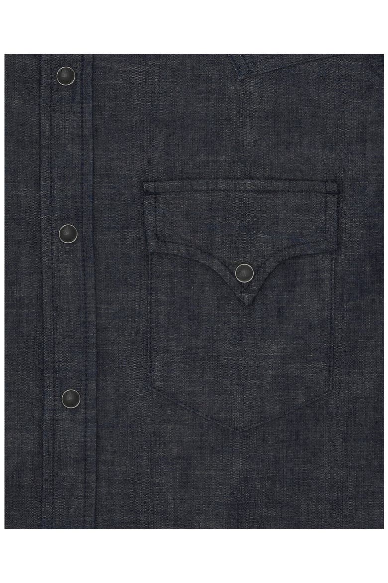 Ntex Texan Japanese Chambray Shirt, Alternate, color, Indigo Rinse