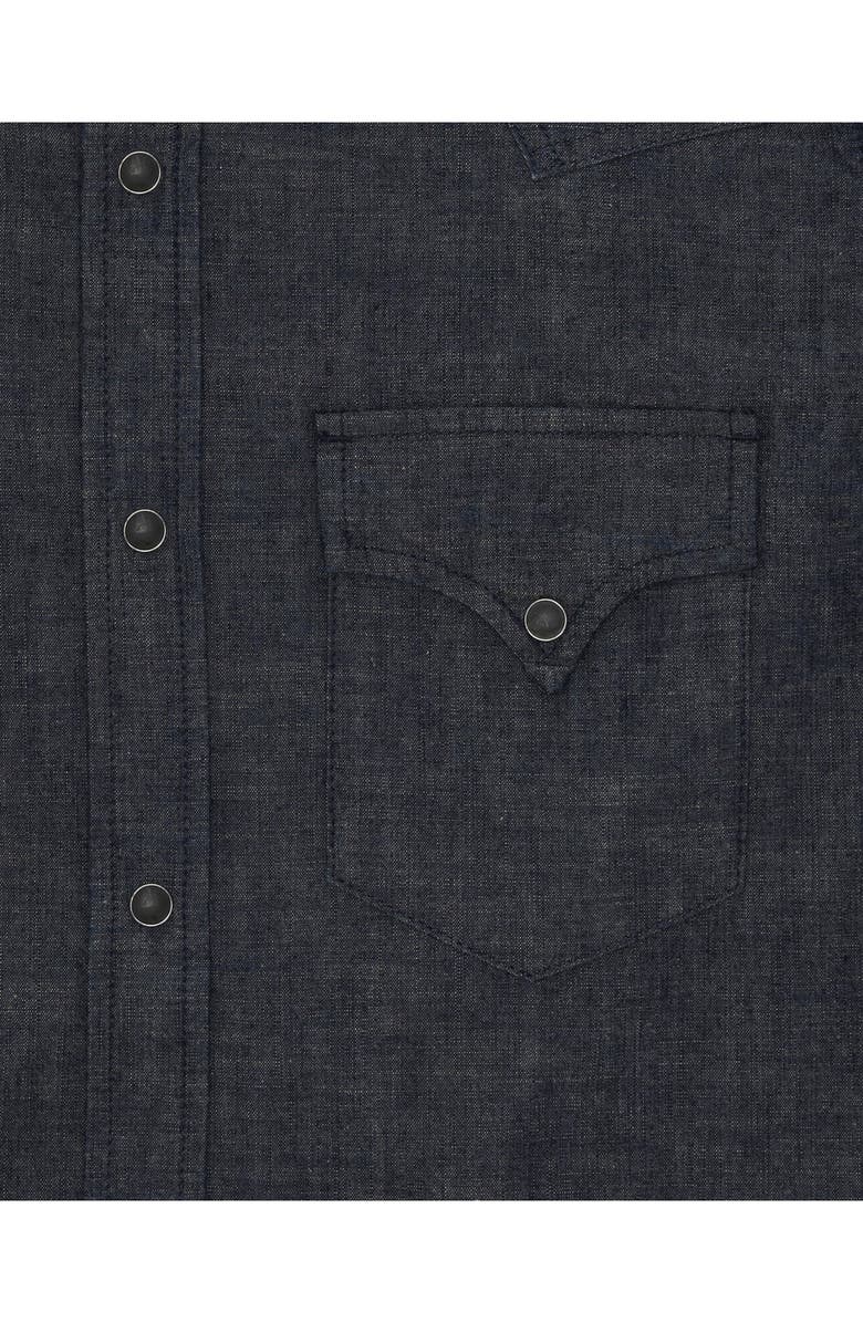 Fortela Ntex Texan Japanese Chambray Shirt, Alternate, color, Indigo Rinse