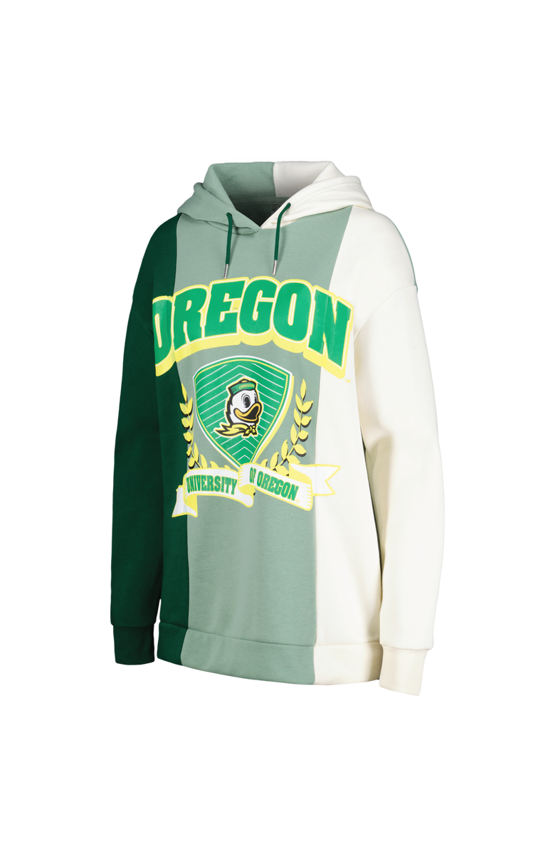 GAMEDAY COUTURE Women's Gameday Couture Green Oregon Ducks Hall of Fame Colorblock Pullover Hoodie, Alternate, color, Green