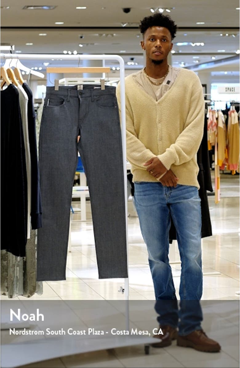 Pen Slim 10.5-Ounce Stretch Selvedge Denim Jeans, sales video thumbnail