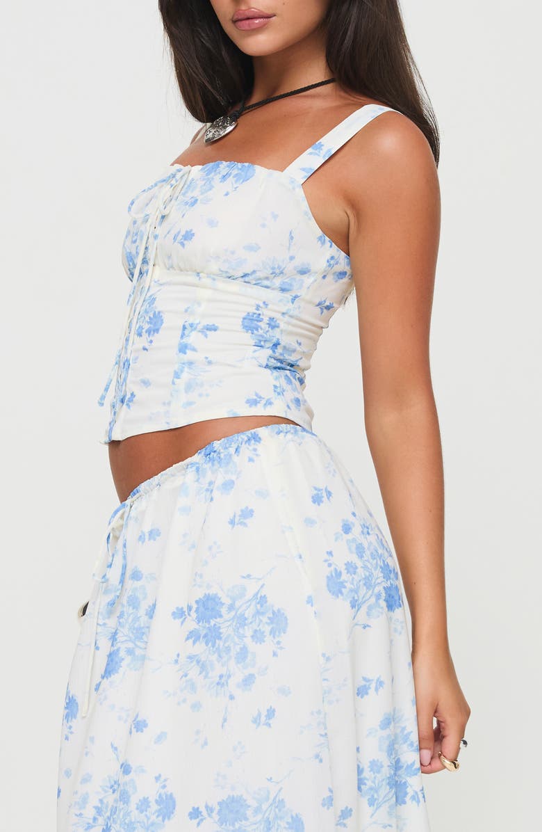 Princess Polly Modern Girl Floral Print Crop Top, Alternate, color,