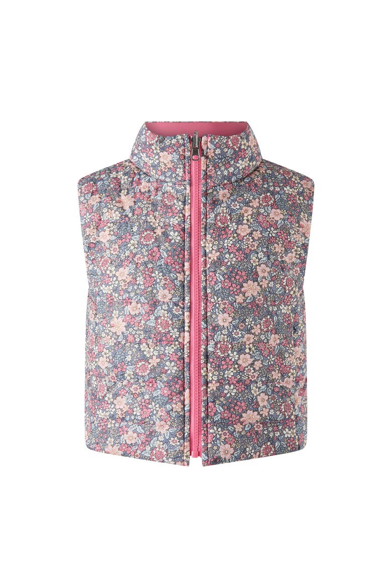 Floral Padded Gilet, Main, color, Pink