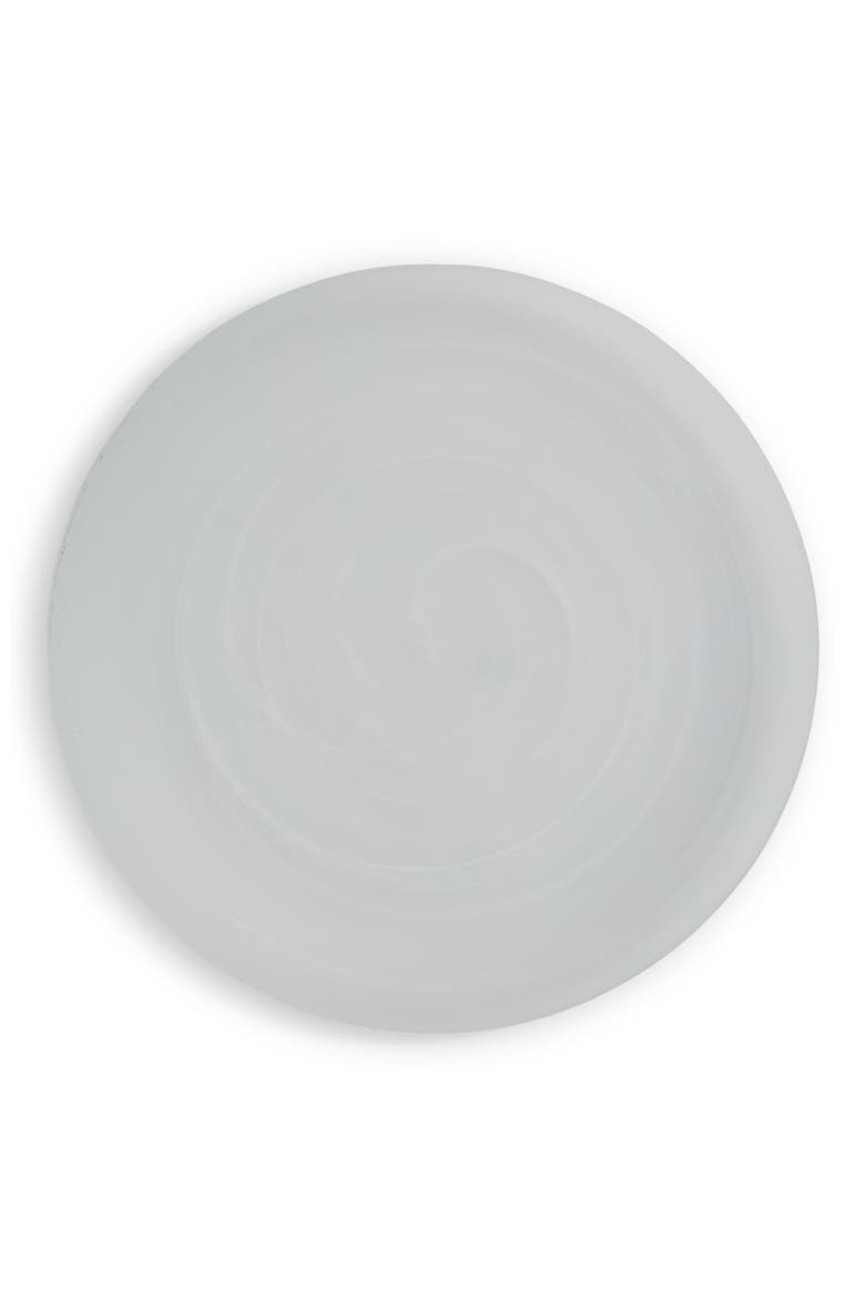 La Jolla Set of 4 Glass Dinner Plates, Main, color, WHITE