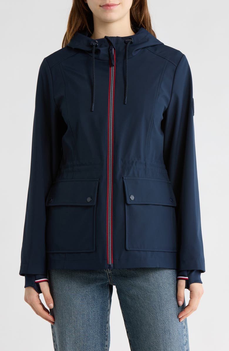 Tommy Hilfiger Water Resistant Coat, Main, color, Navy