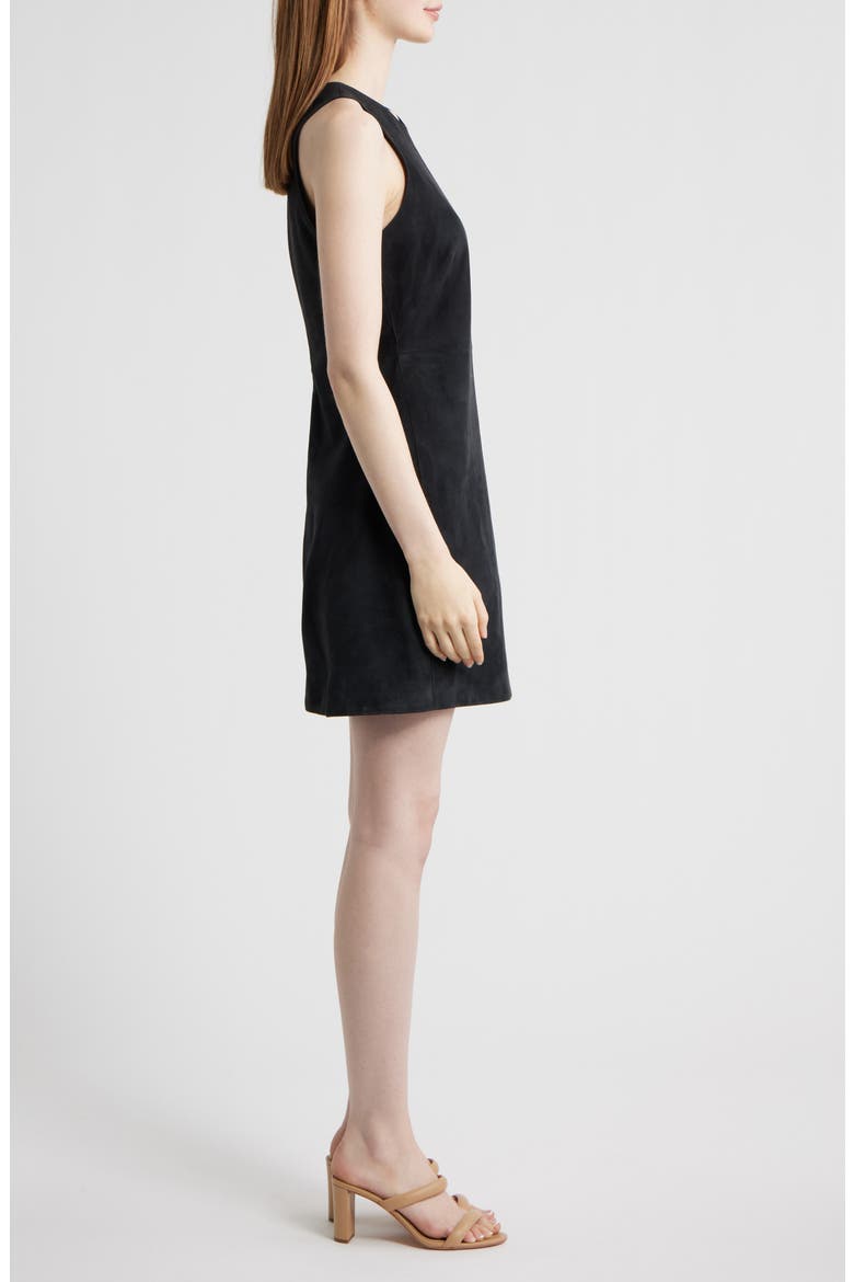 Sycara Sleeveless Suede Minidress, Alternate, color, SKY CAPTAIN