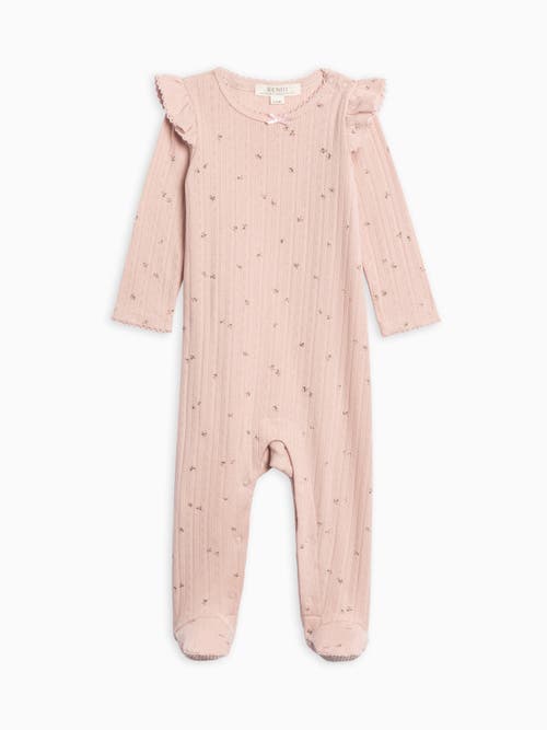 Kendi Addy Pointelle Romper In Brown