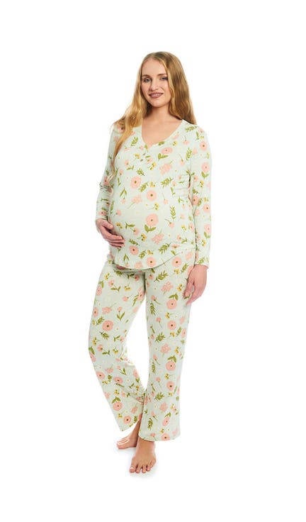 Laina During & After 2-Piece Maternity/Nursing Sleep Set