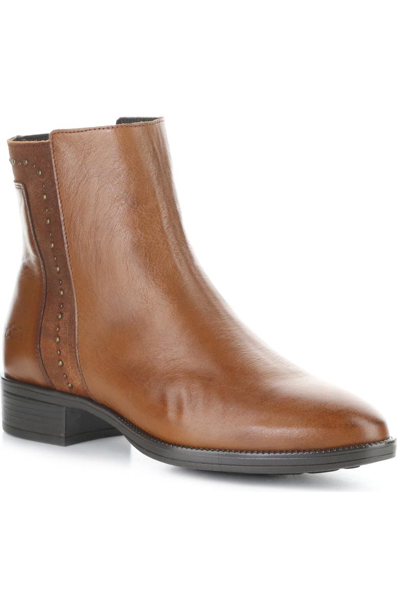 Bos. & Co. Axis Waterproof Bootie, Main, color, Rich Tan/ Nut