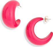 Leith Puffy Resin Hoop Earrings
