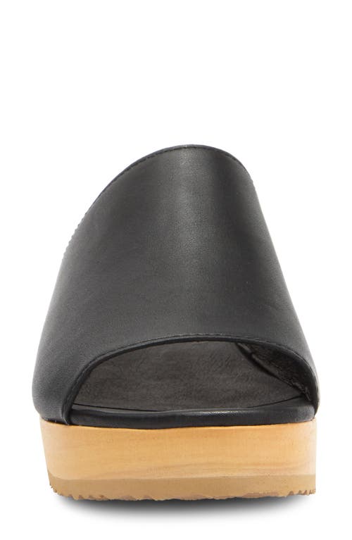 Eileen Fisher Noel Platform Slide Sandal In Black