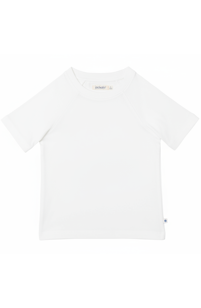 Jackalo Kids' Organic Cotton Raglan T-Shirt, Main, color, White