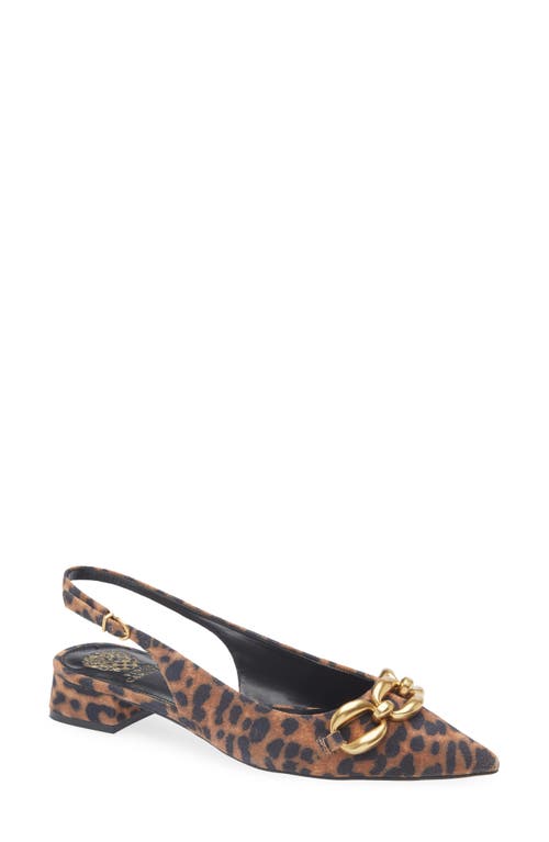 Vince Camuto Vailey Slingback Pointed Toe Flat In Multi