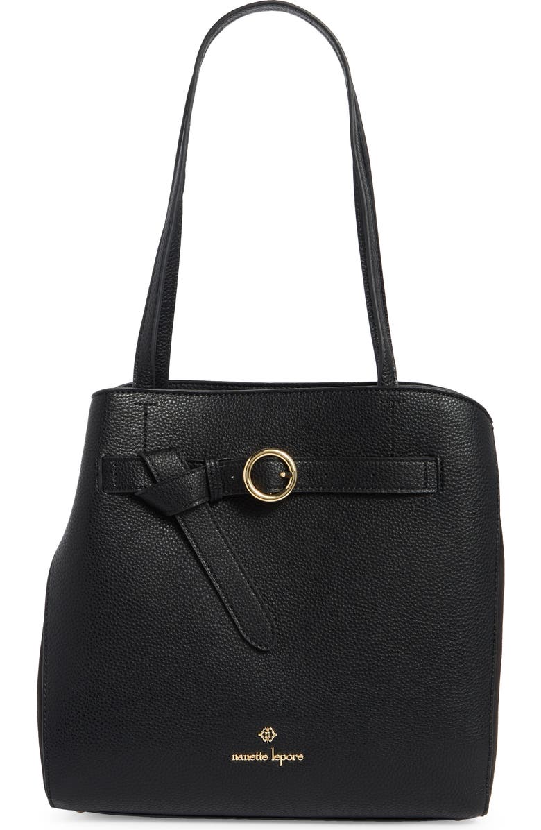 Nanette Lepore Bess Shopper Tote, Main, color, Black