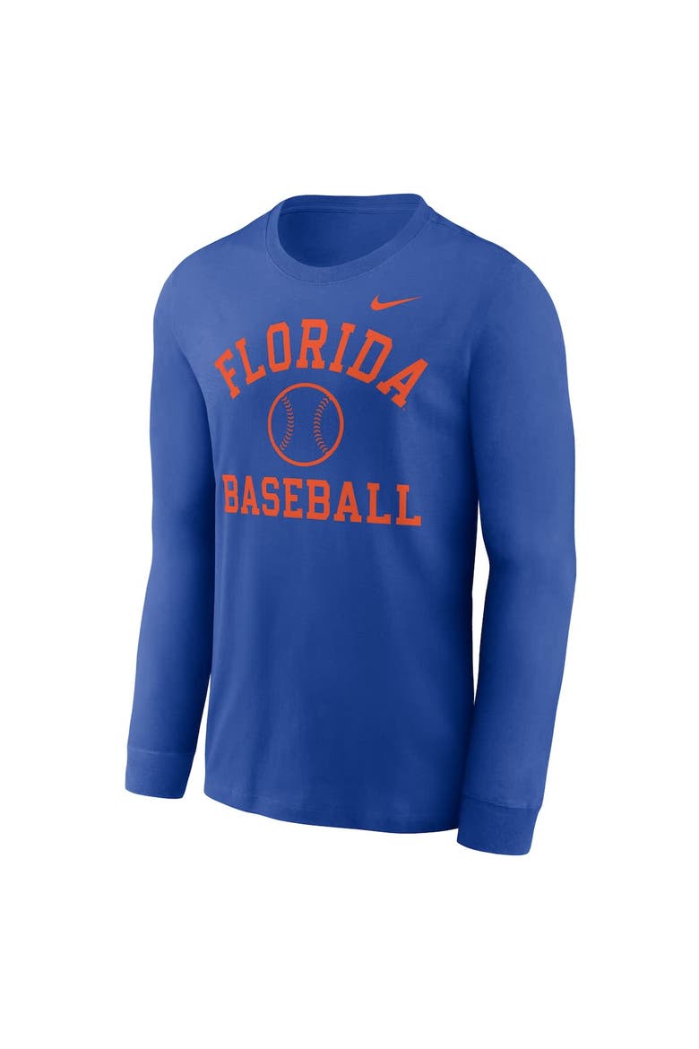Men's Nike Royal Florida Gators Essential Baseball Arch Long Sleeve T-Shirt, Alternate, color, Royal