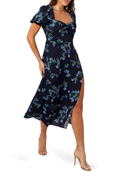 Hendrix Floral Print Midi Dress