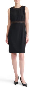 KASPER Sleeveless Sheath Dress